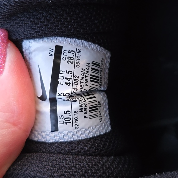 Nike Air OverPlay IX Black and Gray Men's Athletic Shoes Mens 10.5 GUC - Picture 3 of 5